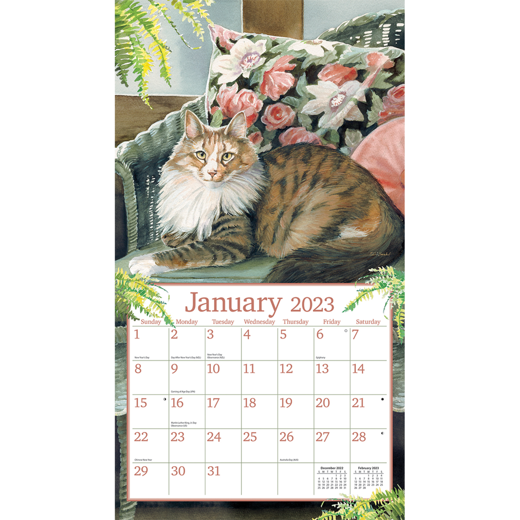 2023 Calendar Cats In The Country By Susan Bourdet LANG 23991001899 Lang