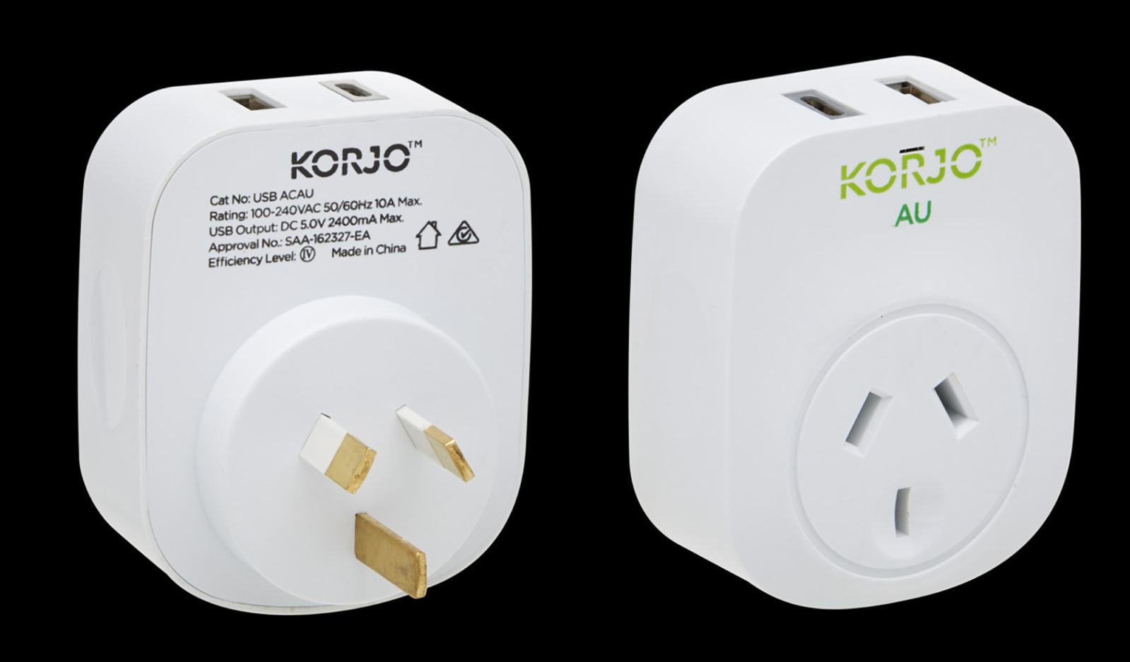 USB A+C & Power Adaptor for Australia