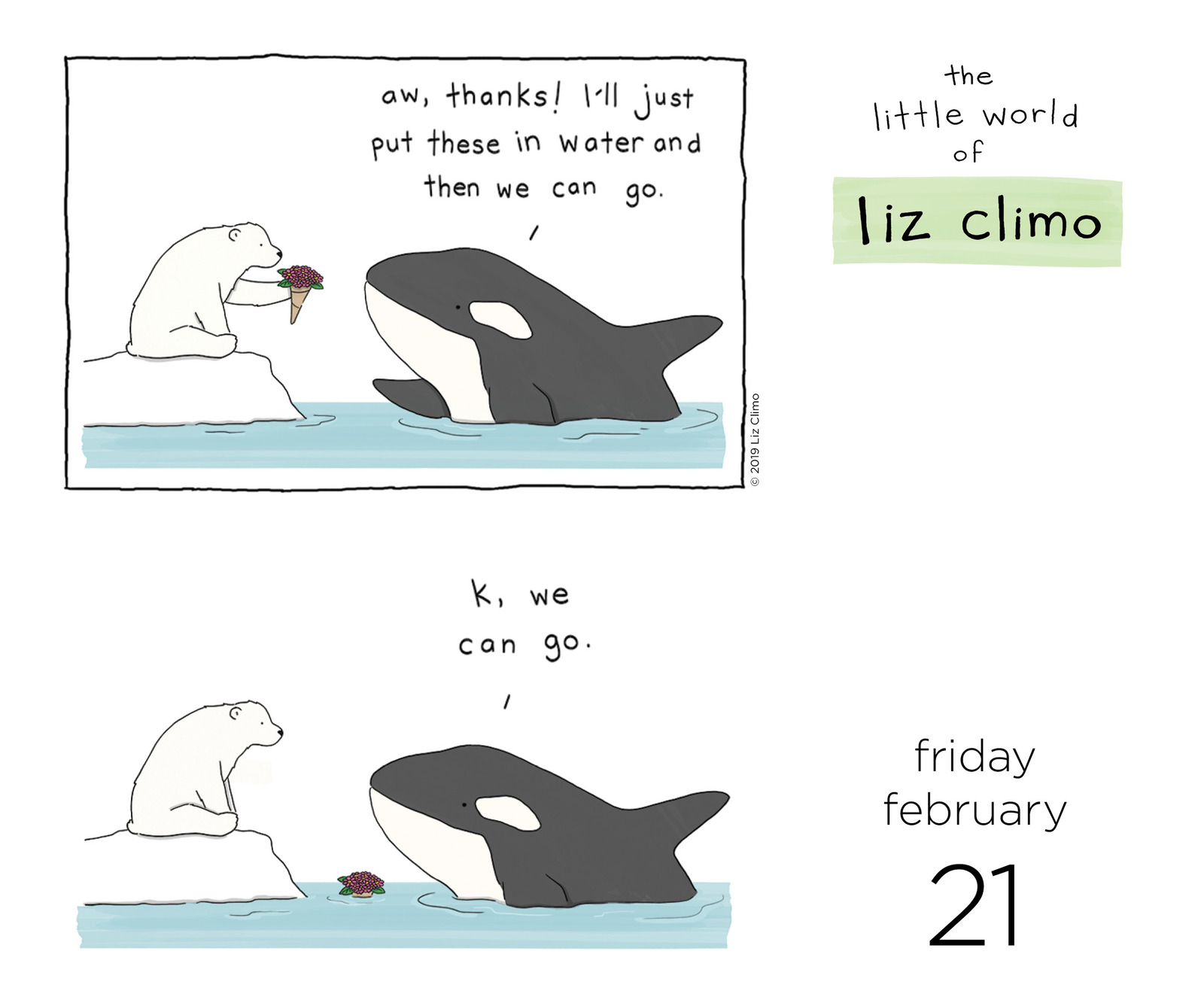 Little World Of Liz Climo 2020 Day to Day Boxed Calendar EBay
