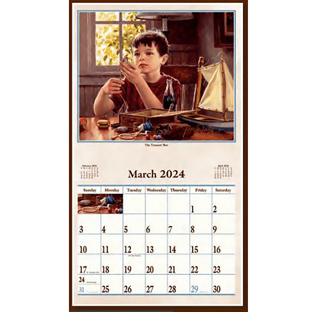 2024 Calendar Bygone Days by Jim Daly, Pine Ridge Art 5949