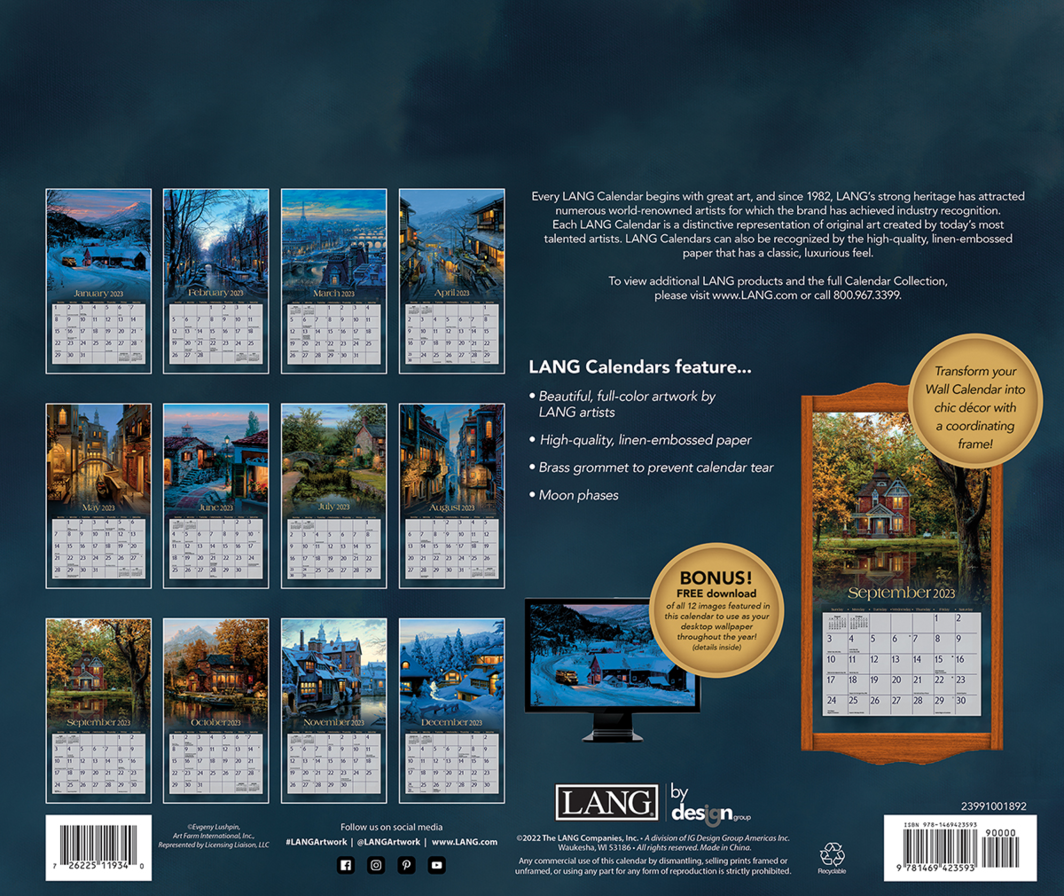 2023 Calendar Around The World by Evgeny Lushpin, LANG 23991001892 - Lang