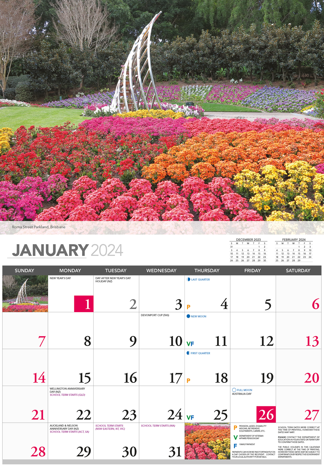 Brisbane 2024 Prestige Wall Calendar by Bartel Calendars