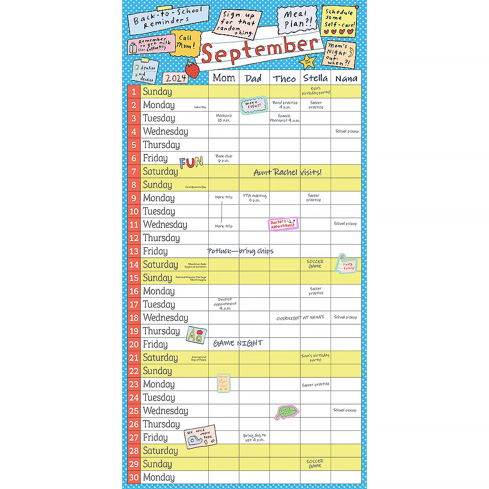 Mom's Family Calendar 2025