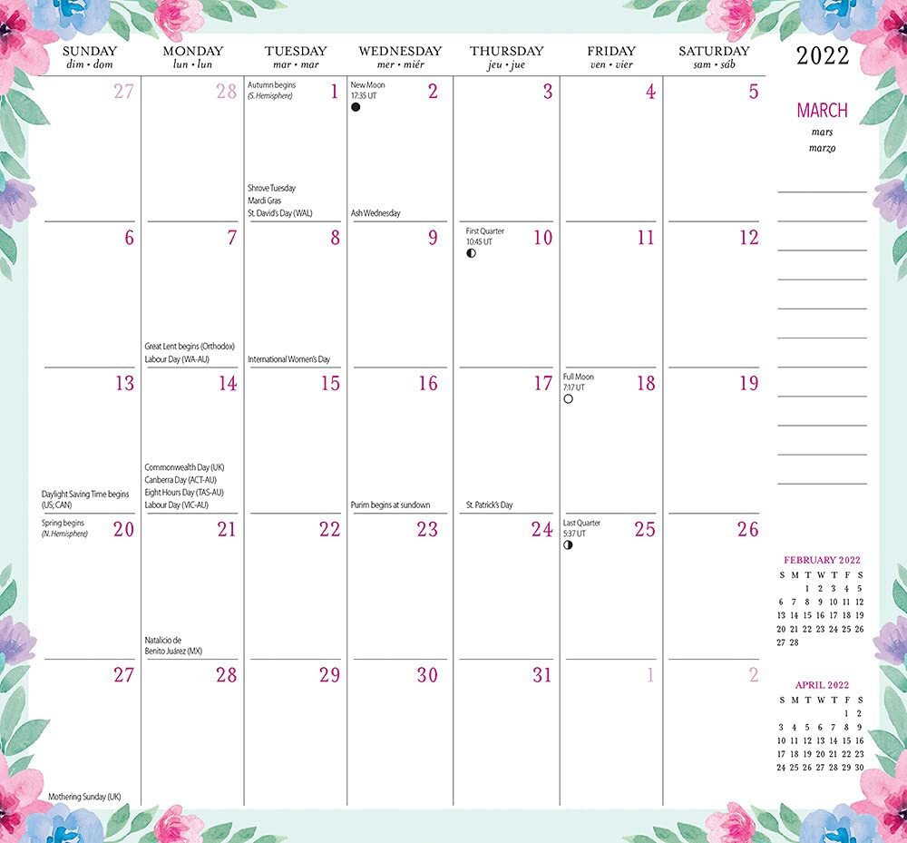 Moleskine Calendar 2023 20222023 2Year Diary Bonnie Marcus Believe in Yourself Monthly Pocket Planner Browntrout