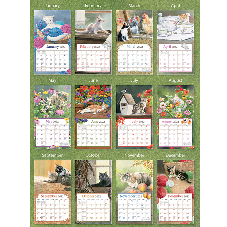 2022 Calendar Cats in the Country by Susan Bourdet, LANG 22991001899