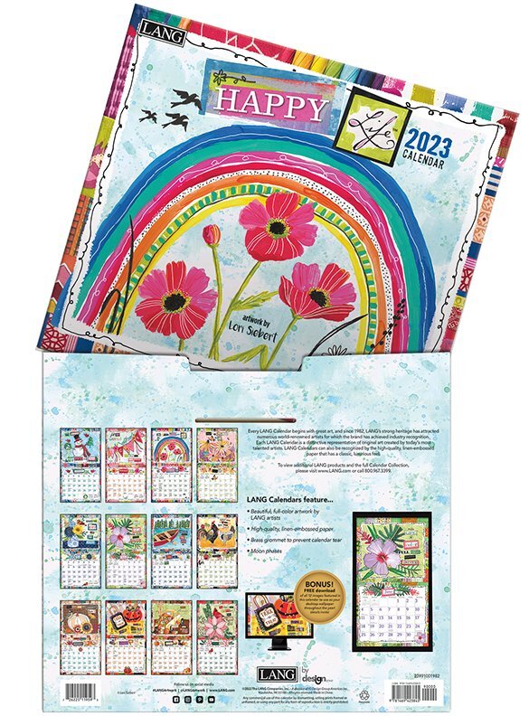 2023 Calendar Happy Life by Lori Siebert, LANG 23991001982 - Lang