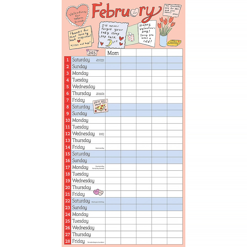 Mom's Family Calendar 2025