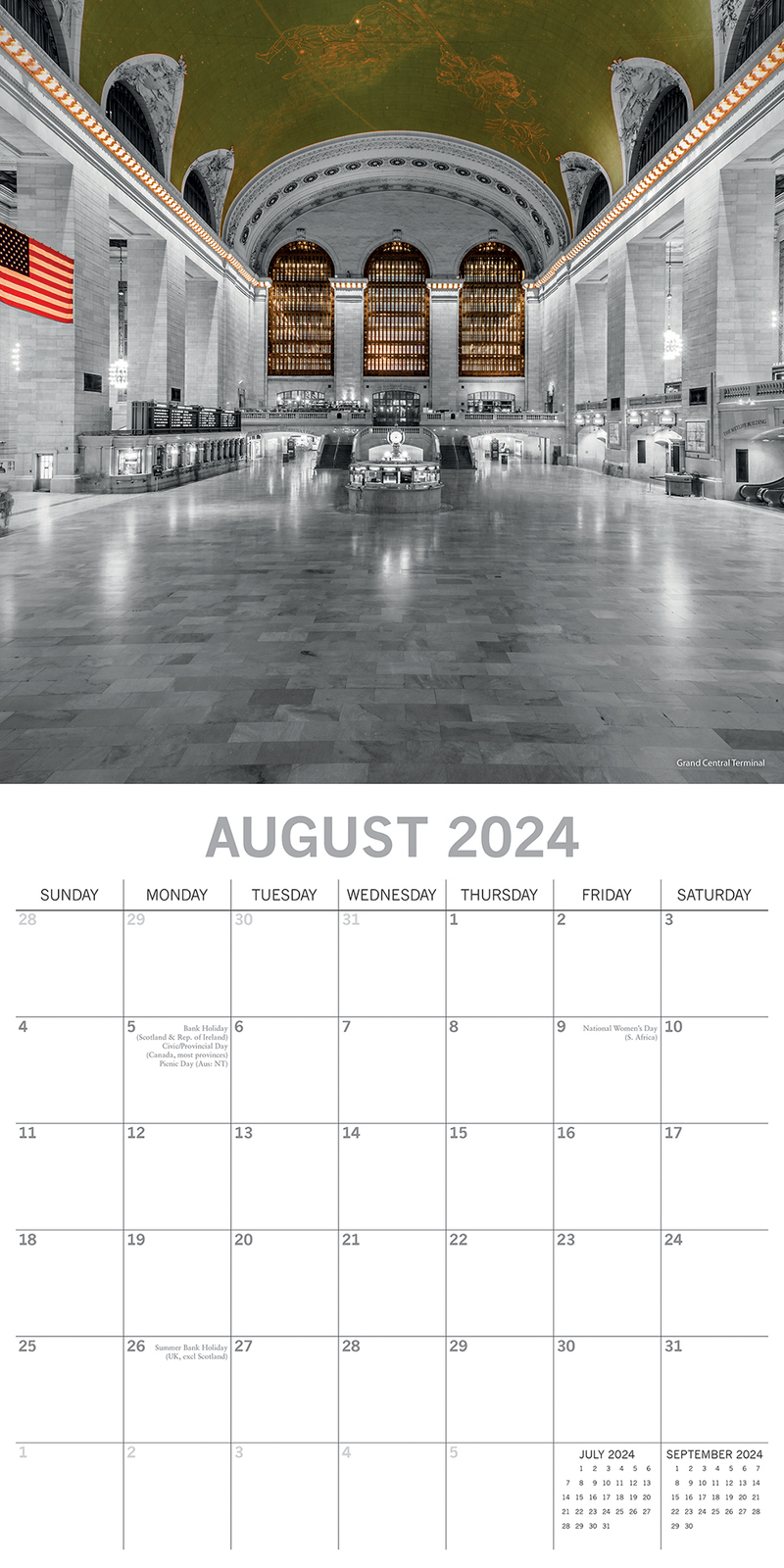 2024 Calendar New York Limelight Square Wall by The Gifted Stationery