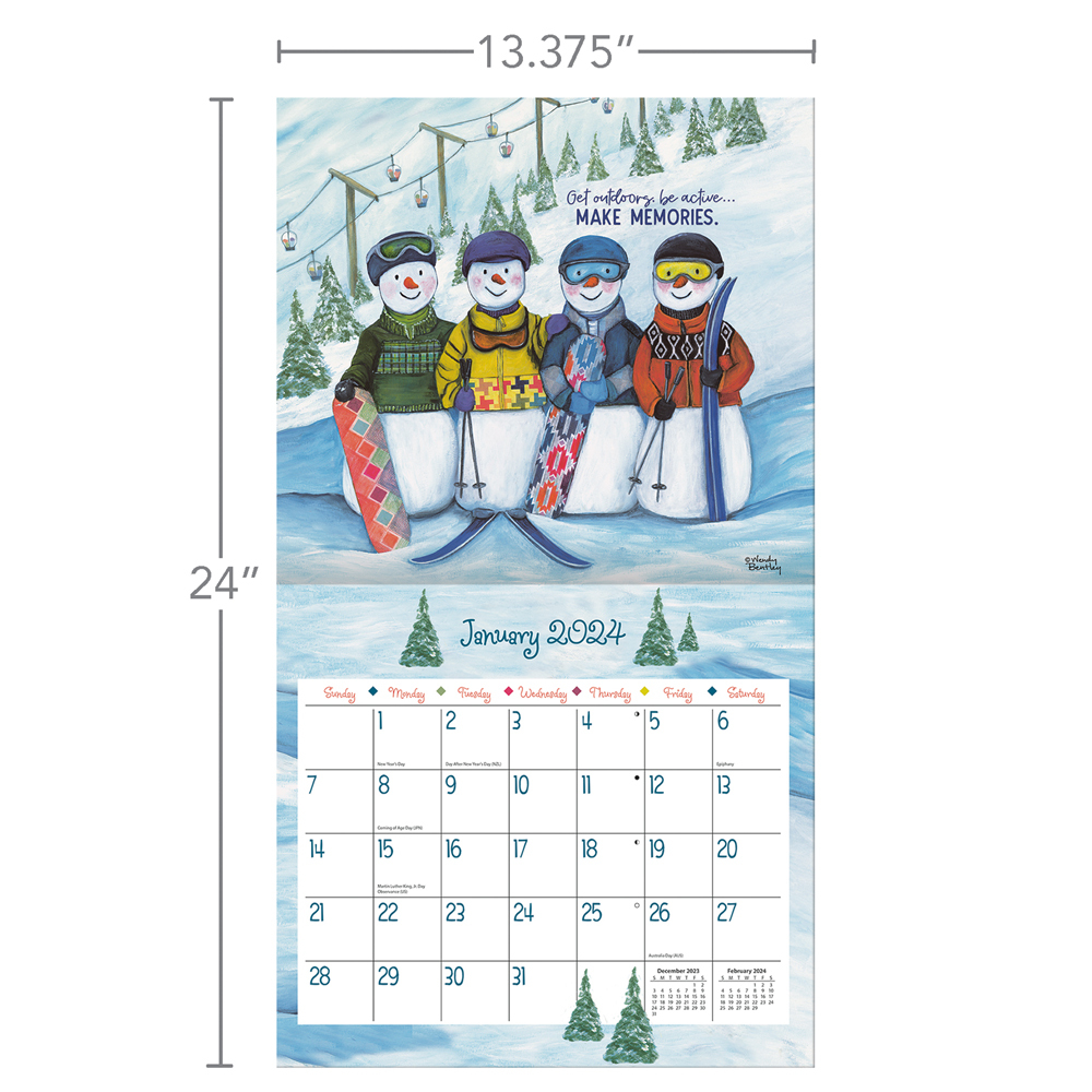 2024 Calendar Favorite Things by Wendy Bentley Wall Lang 24991001857