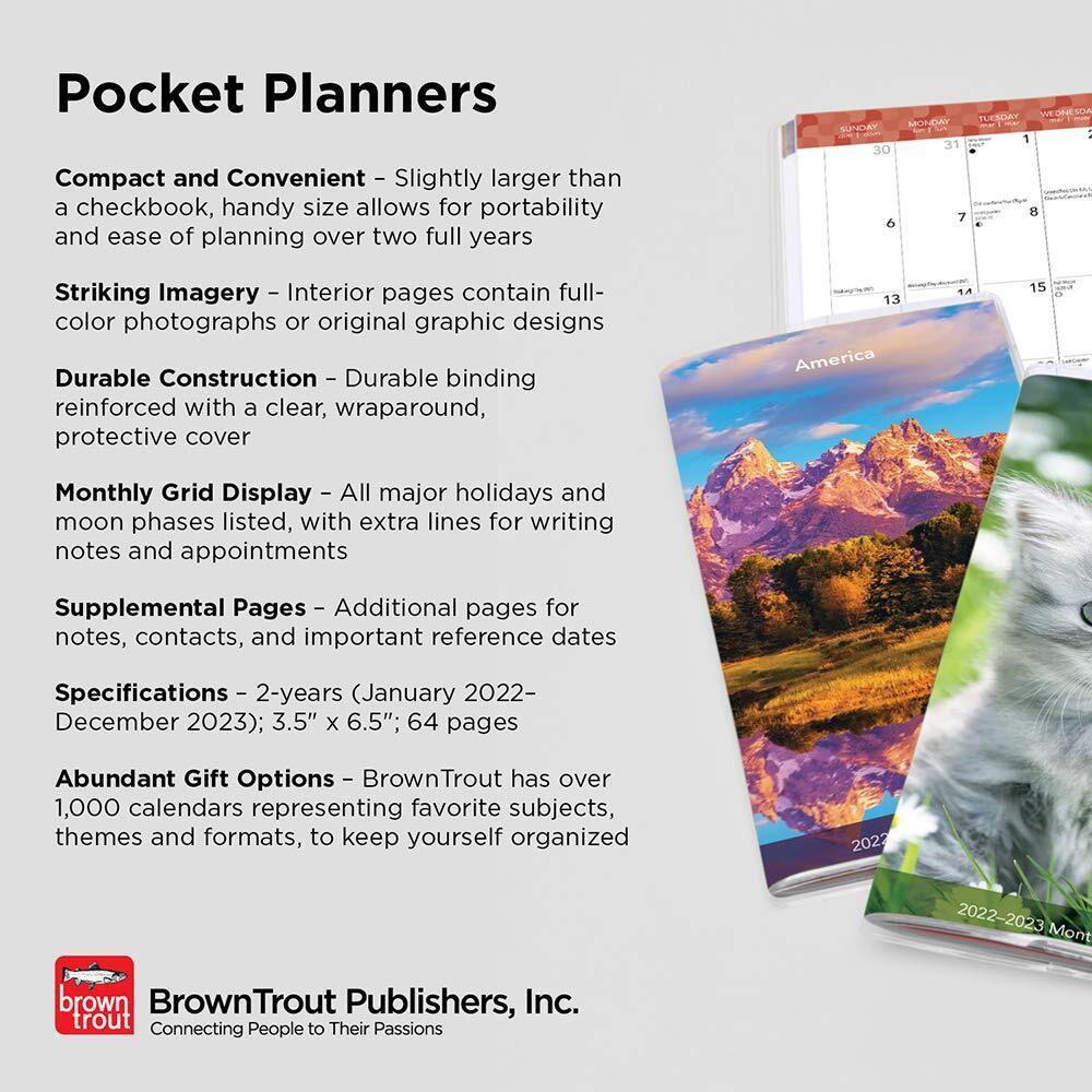 Moleskine Calendar 2023 20222023 2Year Diary Bonnie Marcus Believe in Yourself Monthly Pocket Planner Browntrout