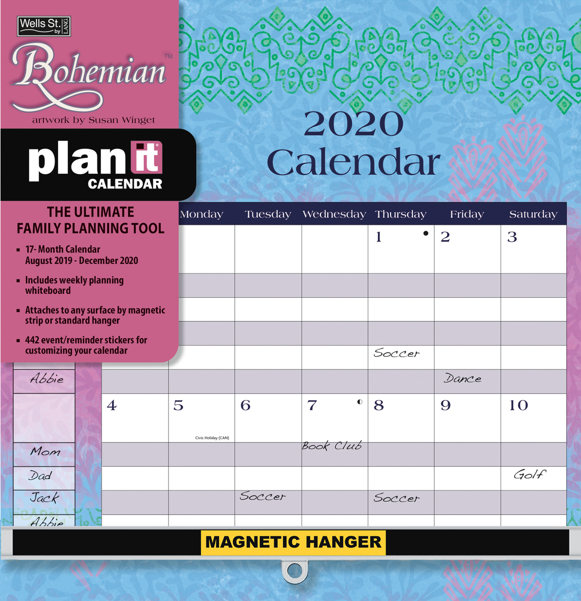 bohemian 2020 plan it calendar by lang 20997009159 plan it calendar