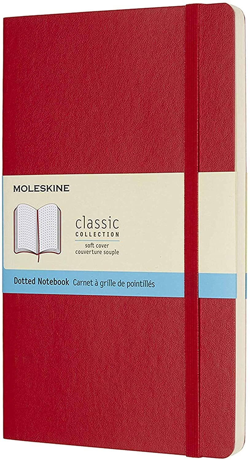 Moleskin Classic Notebook Large Grid Soft Cover Scarlet Red