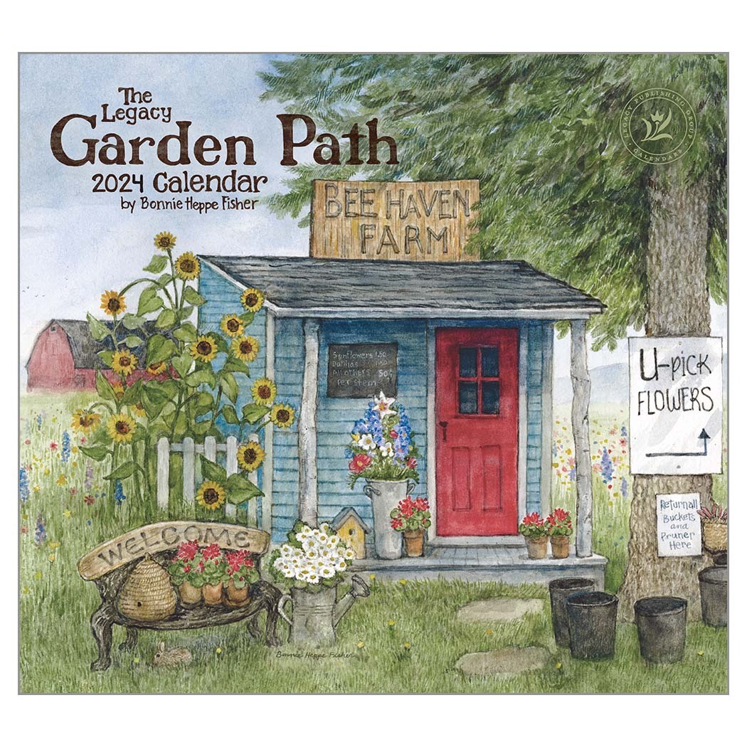 The Legacy 2024 Calendar Garden Path by Bonnie Heppe Fisher