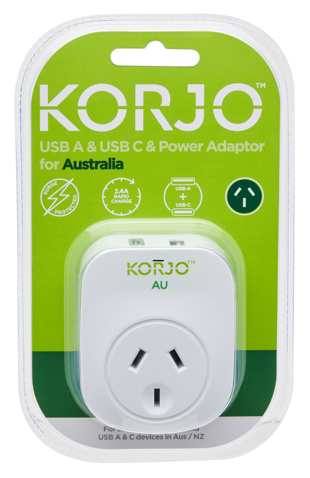 USB A+C & Power Adaptor for Australia