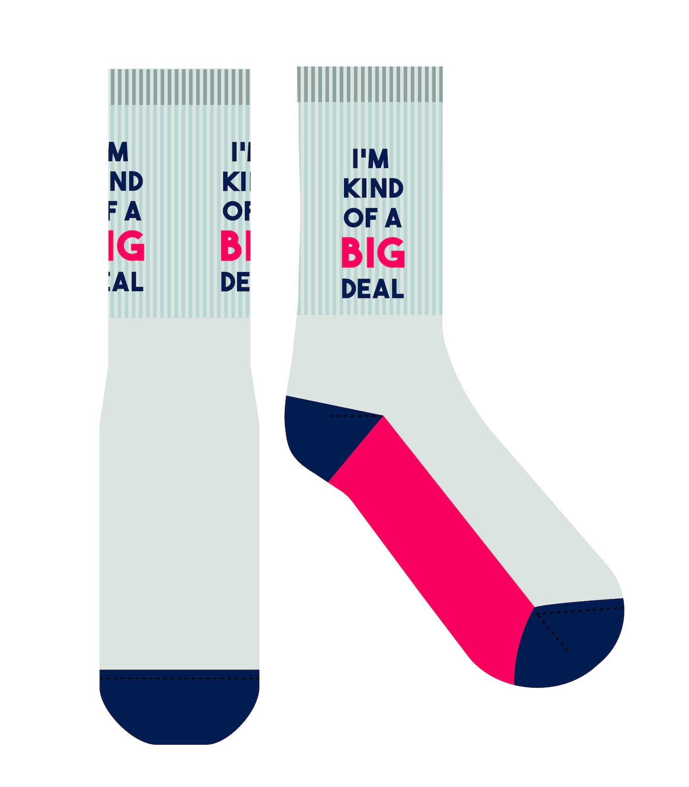 Frankly Funny Novelty Socks Men Women One Size Fits Most I'm Kind Of A Big Deal E7090