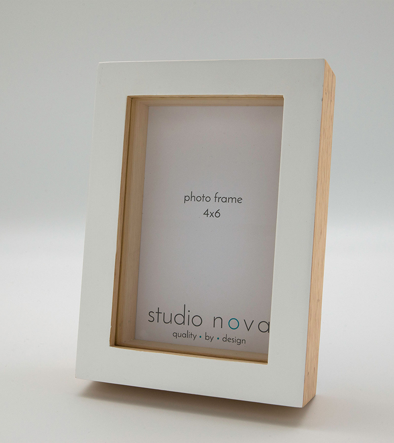 Photo Frame Elskan Frame 4x6 Natural Wood/White by Studio Nova, Great Gift