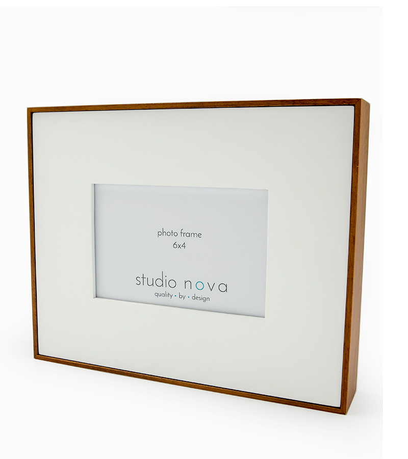 Photo Frame Anja Frame 4x6 Natural Wood/White by Studio Nova, Great Gift