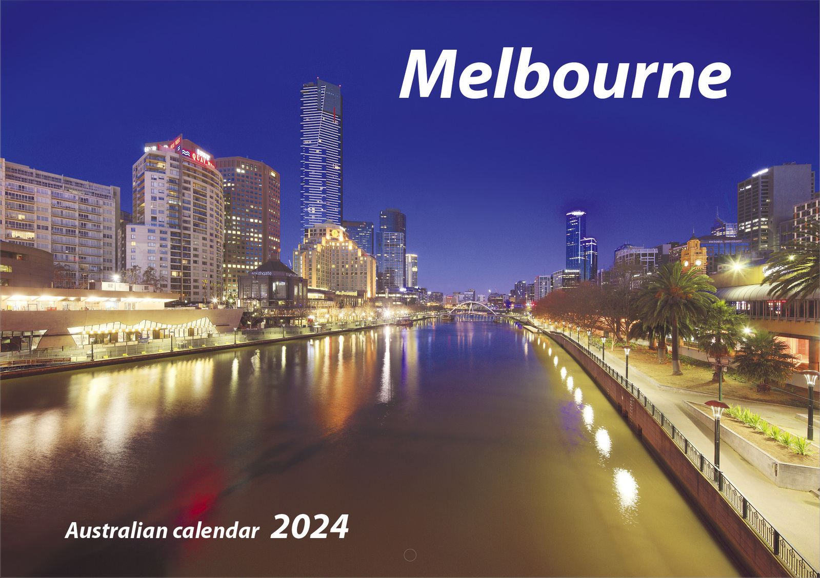 2024 Calendar Melbourne Horizontal Wall by N. Millennium Images New