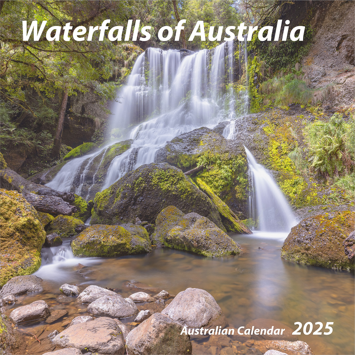 2025 Waterfalls of Australia Square Wall Calendar by New Millennium Images