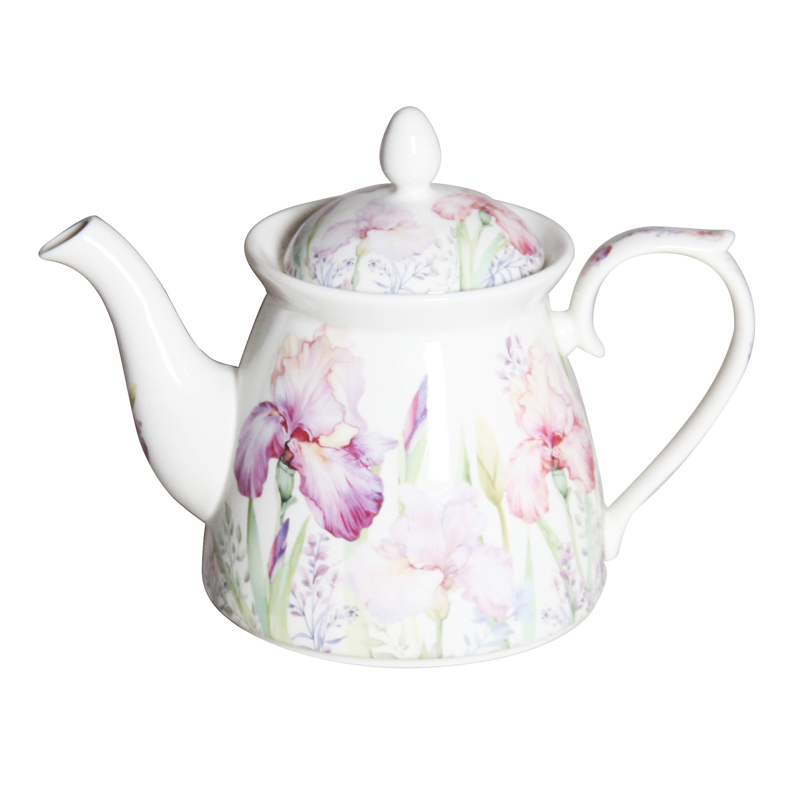 Teapot Iris Teapot 1L, Fine Bone Chinaware, Great Gift for Home PNC