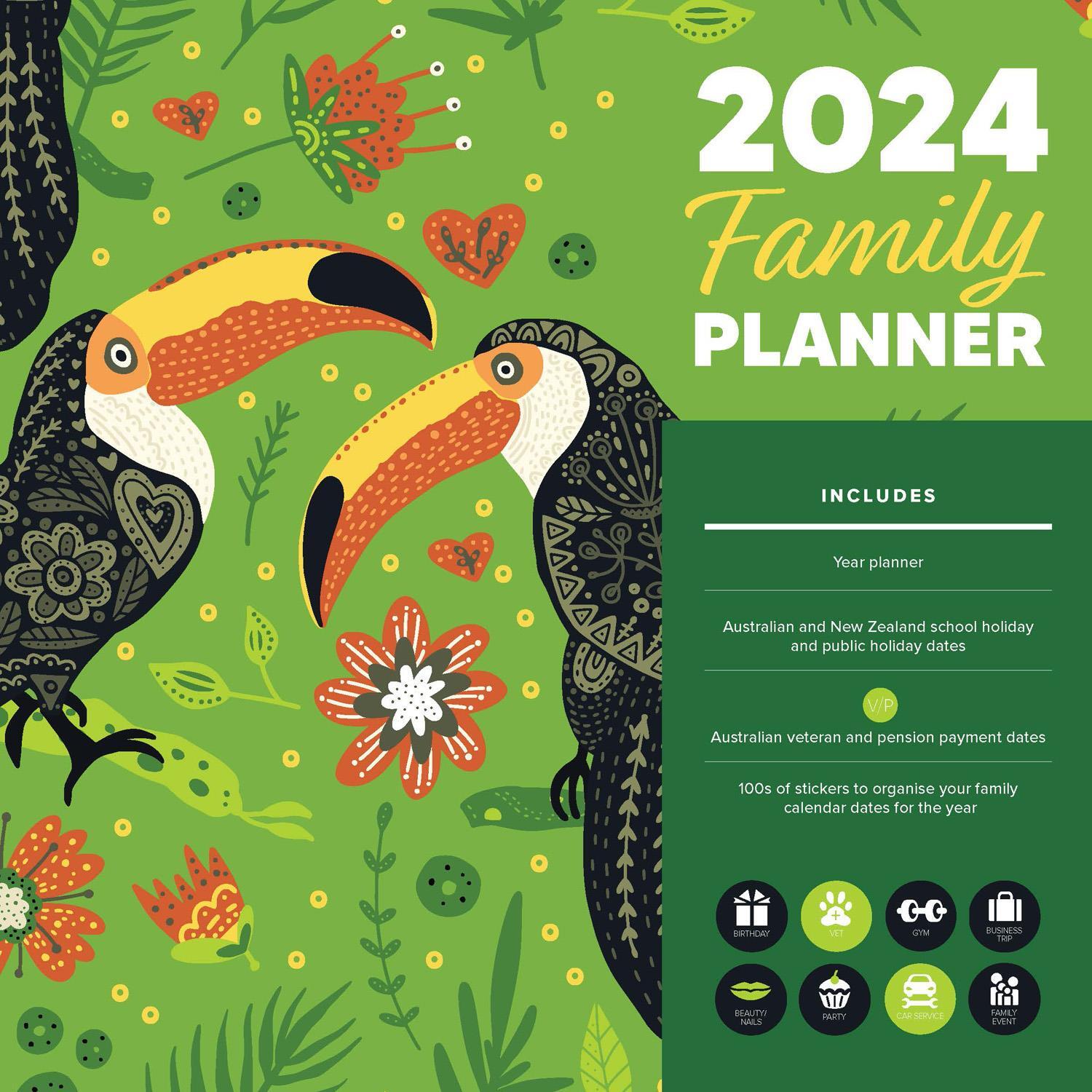 Family Planner 2024 Square Wall Calendar by Browntrout