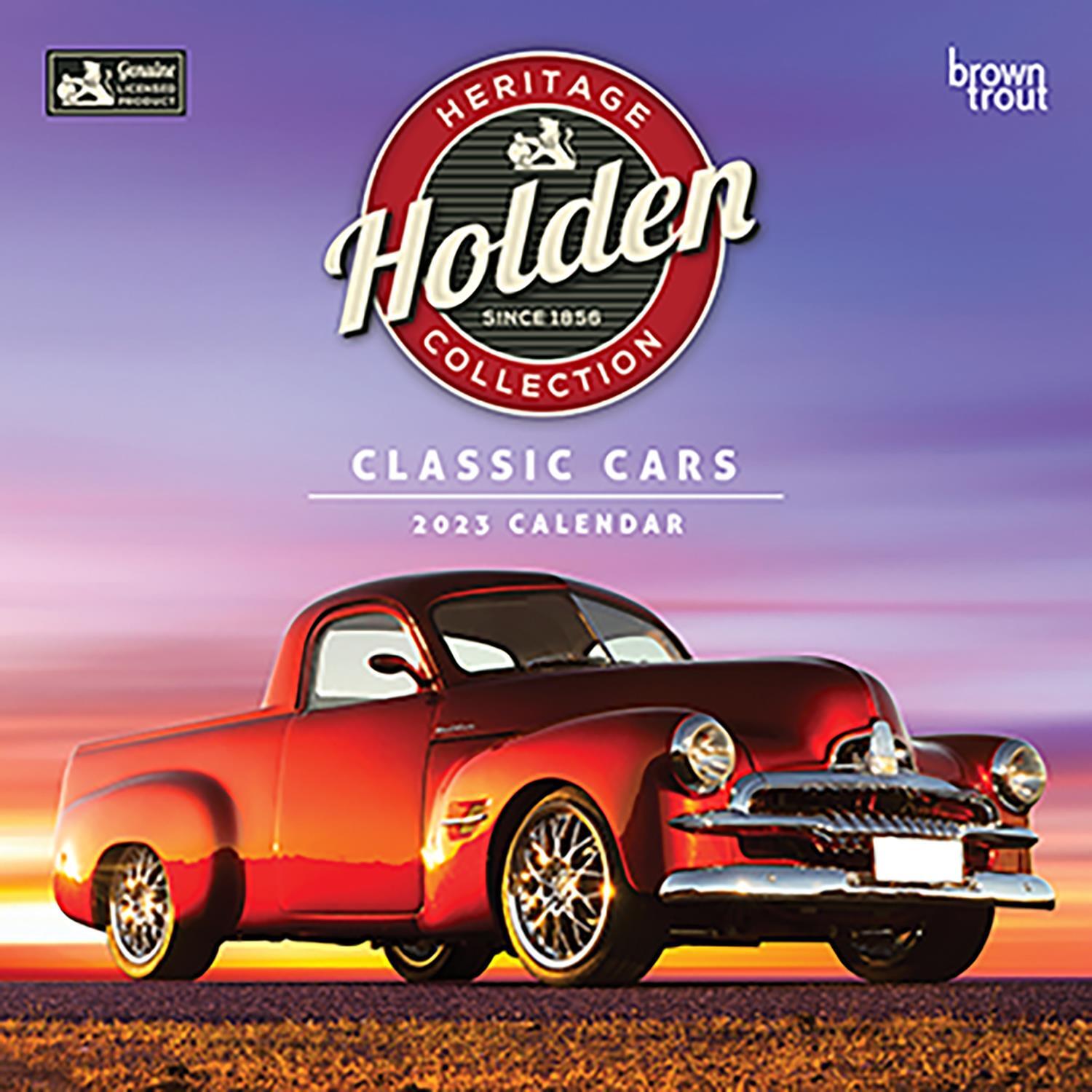 Classic Cars Holden Official 2024 Square Wall Calendar by Browntrout