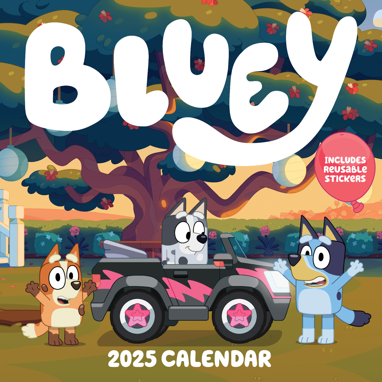 Bluey 2025 Square Wall Calendar