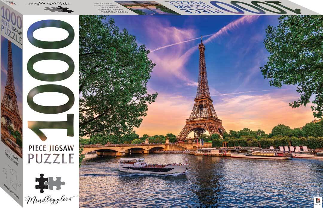 1000 Piece Jigsaw Puzzle: Eiffel Tower, Paris, France by Mindbogglers - Hinkler