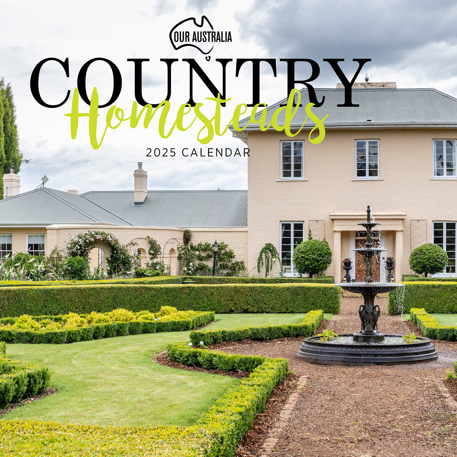 Our Australia Country Homesteads 2024 Square Wall Calendar by Paper Pocket