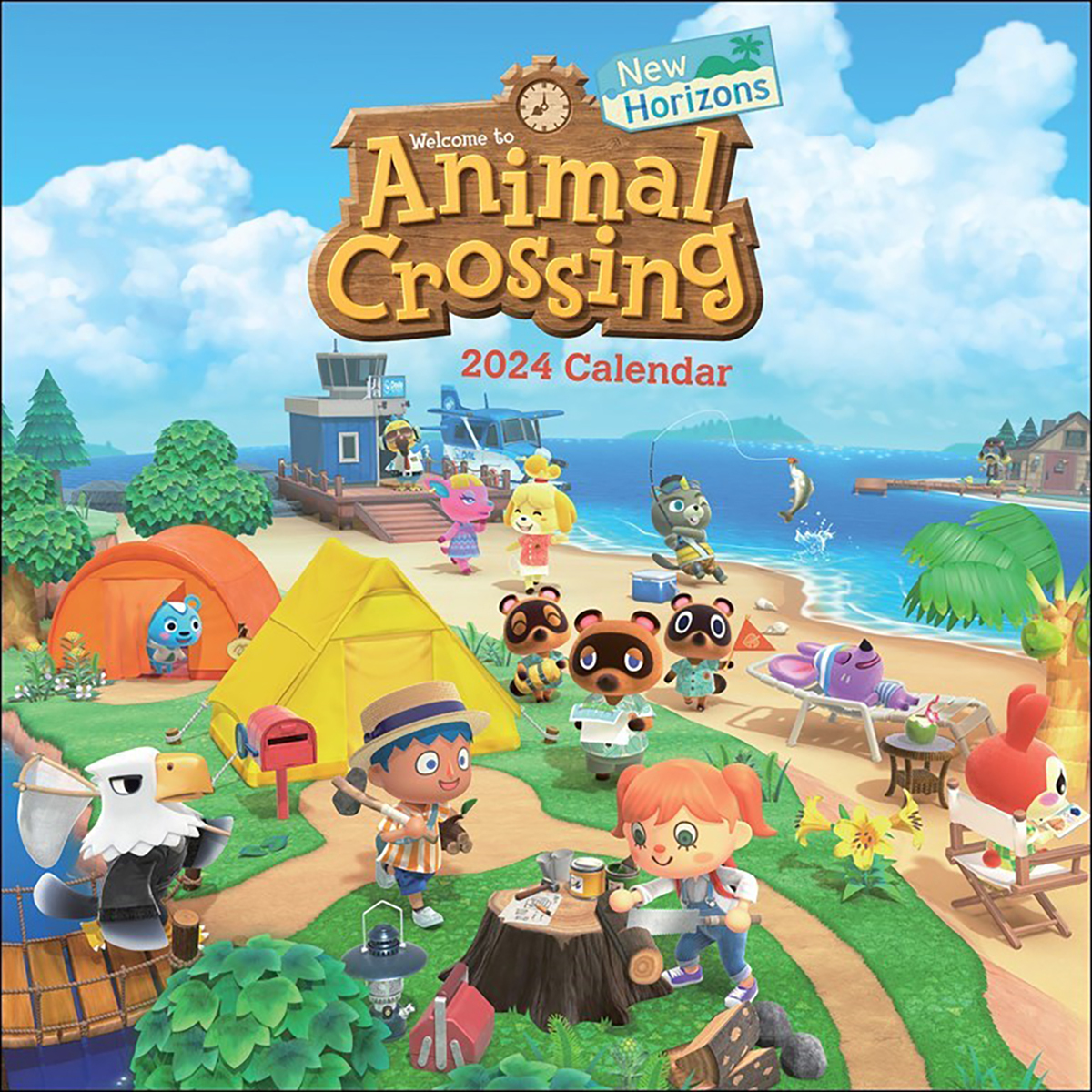 Animal Crossing New Horizons 2024 Square Wall Calendar by Nintendo