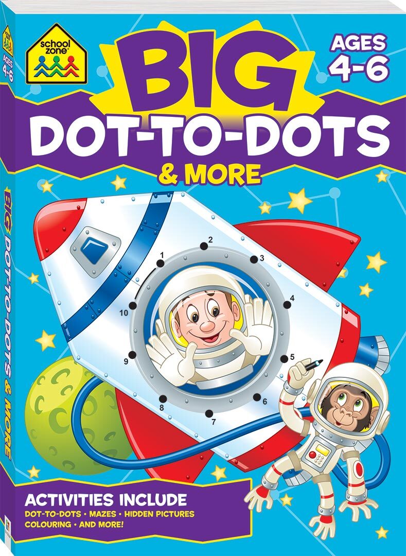 School Zone Big DottoDots Activity Book (Ages 46) NEW with Free Postage!