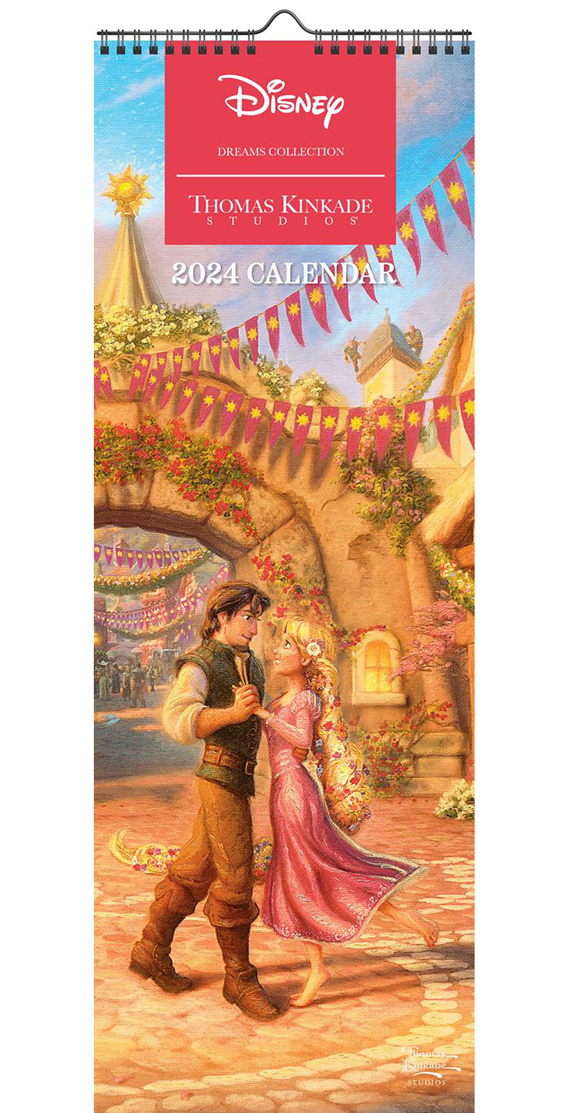 Disney Dreams Collection by Thomas Kinkade Studios 2024 Slim Wall Calendar
