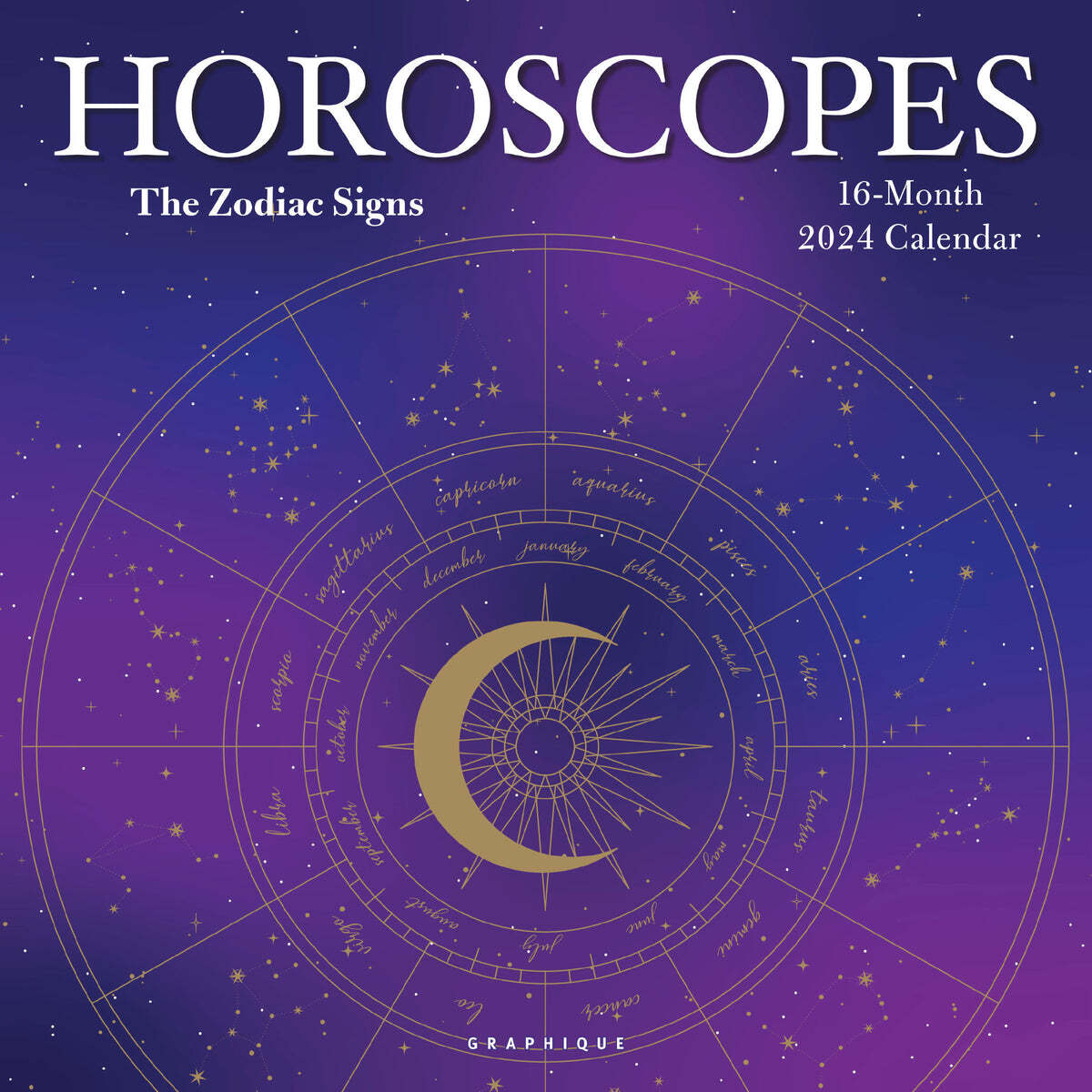 Horoscopes 2024 Square Wall Calendar by Graphique de France