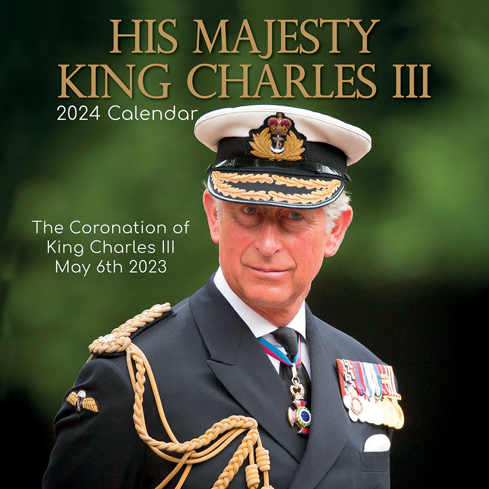 2024 Calendar His Majesty King Charles III Square Wall by The Gifted