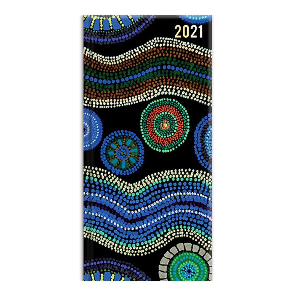 2021 Diary Aboriginal Art Pocket Week to View GSC20219 - The Gifted Stationery Co Ltd