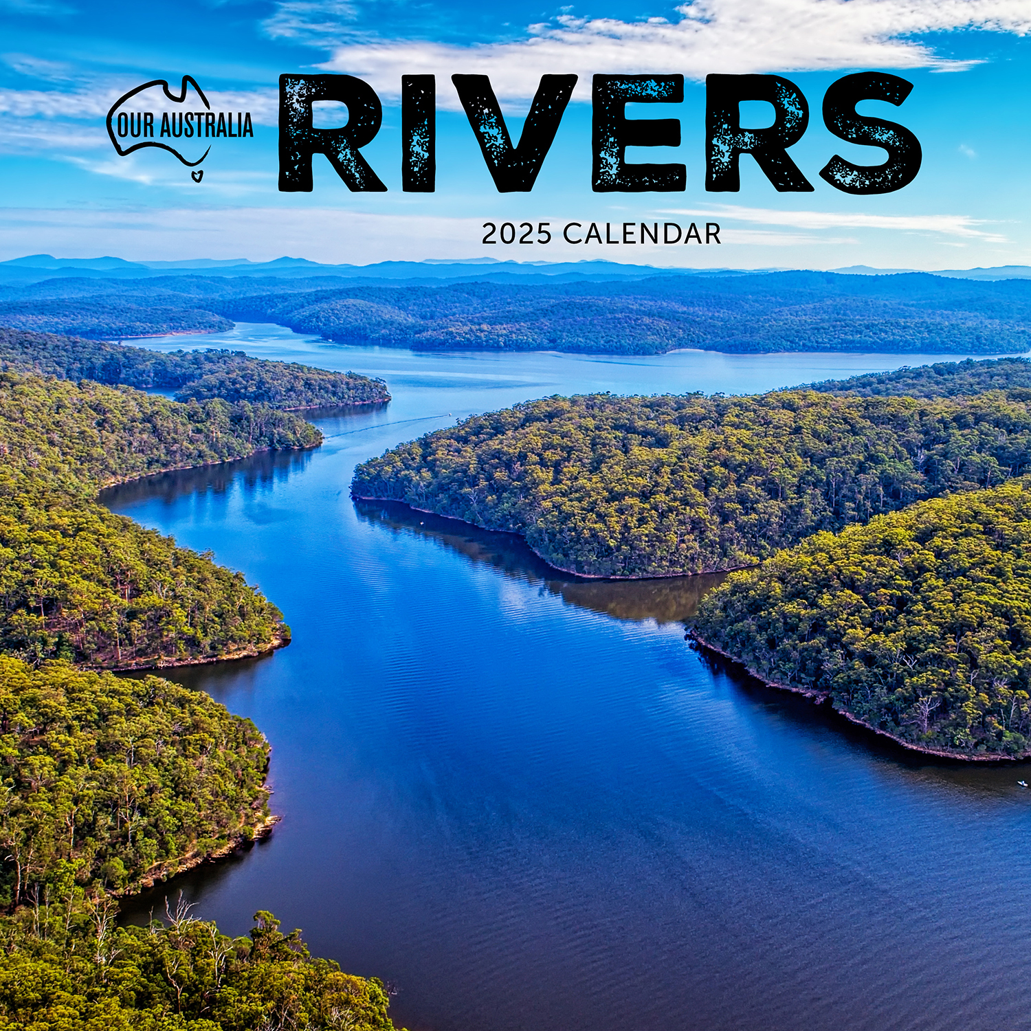 Our Australia Rivers 2024 Square Wall Calendar by Paper Pocket
