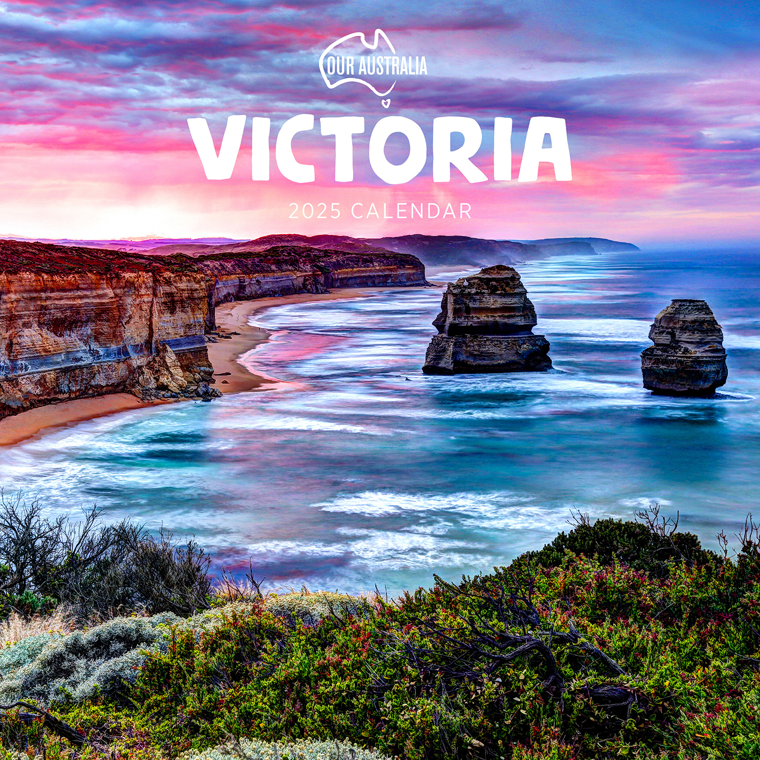 2020 Our Australia Victoria Square Wall Calendar by Paper Pocket 17061