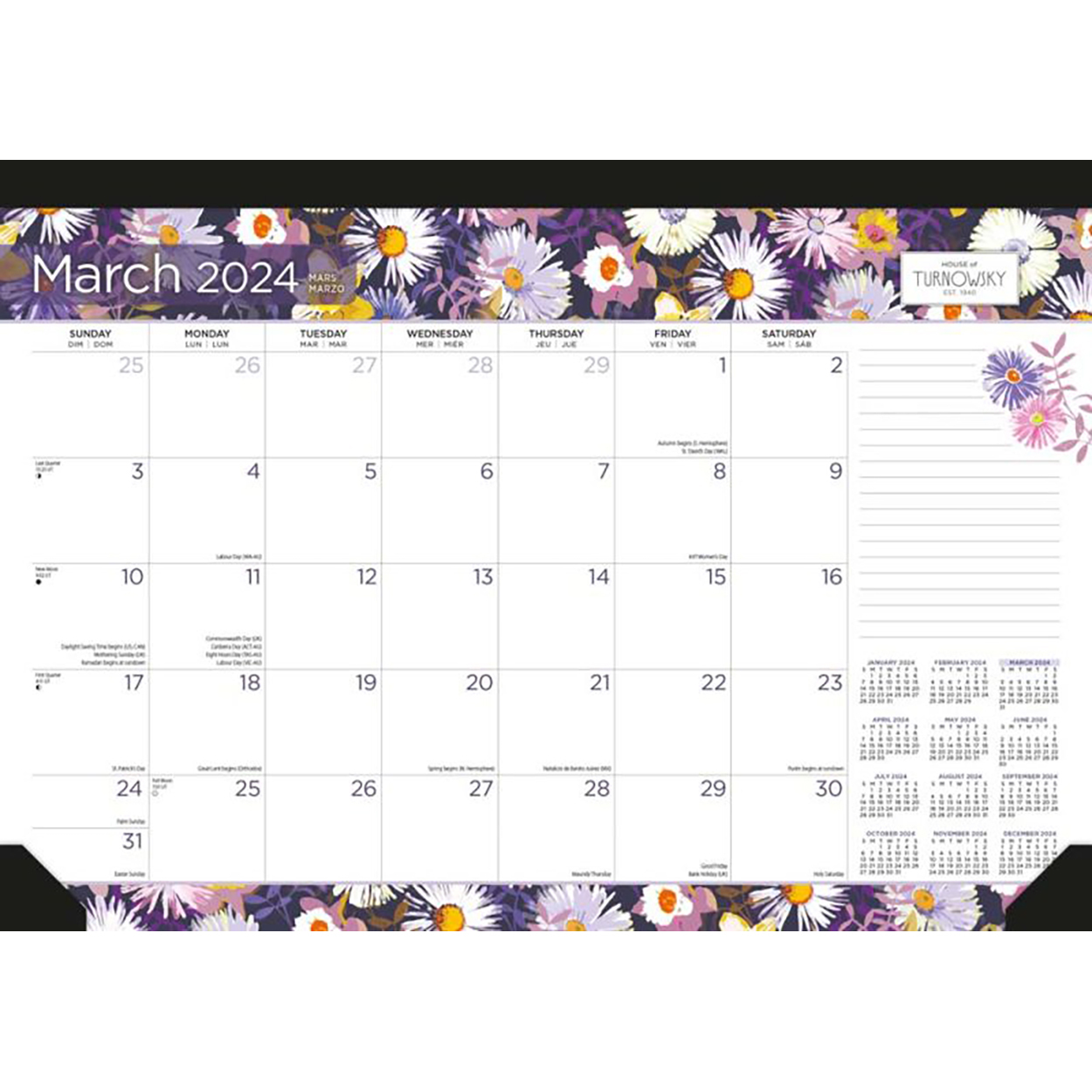 House of Turnowsky 2025 Monthly Desk Pad Calendar by Browntrout