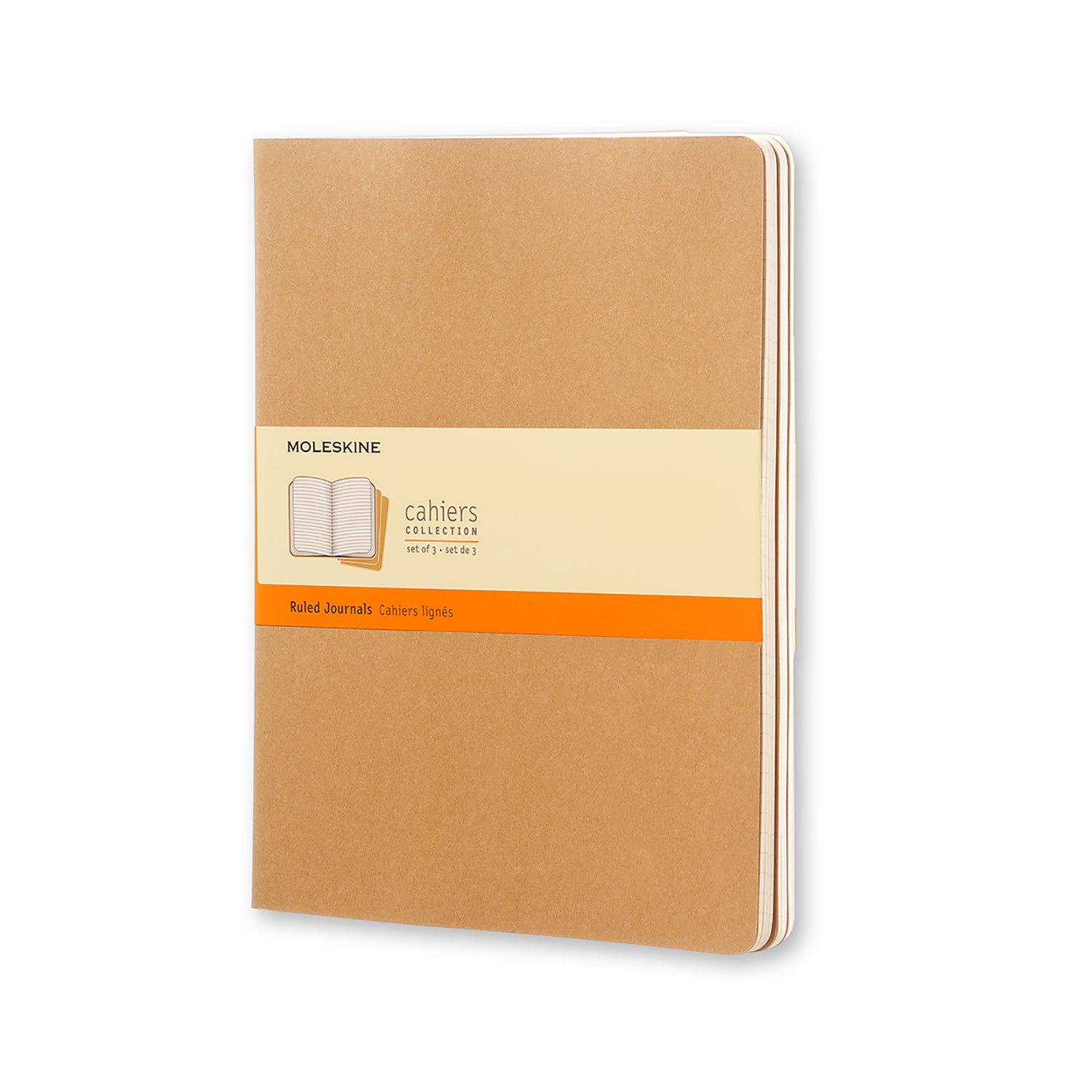 Moleskin Cahier Journal Extra Large Ruled Kraft Brown