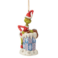 Grinch by Jim Shore Hanging Ornament 12.7cm Grinch In Chimney, Whitehill 6009204