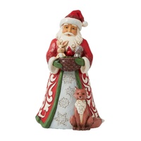 Heartwood Creek Figurine 18.4cm Santa with Animals, Whitehill 6009691