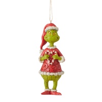 Grinch by Jim Shore Hanging Ornament 13.5cm Grinch with Candy Cane, Whitehill 6010785