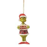 Grinch by Jim Shore Hanging Ornament 12.5cm Grinch I'm Here, Whitehill 6010788