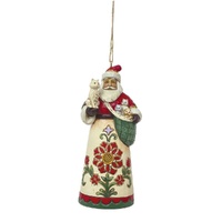 Heartwood Creek Hanging Ornament 11.5cm Santa With Sack of Kittens, Whitehill 6011495