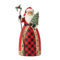 Heartwood Creek Figurine 23.5cm Highland Glen Santa Tree Cane, Whitehill 6012864