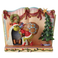 Grinch by Jim Shore Figurine 16.5cm Grinch Stealing Presents Storybook, Whitehill 6012692