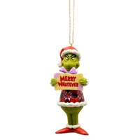 Grinch by Jim Shore Hanging Ornament 12.5cm Merry Whatever PVC, Whitehill 6012713