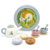 Beatrix Potter Tea Set Peter Rabbit Wooden Toys, Jasnor BP24226