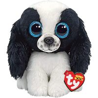TY Beanie Boos Sissy the Dog (Regular 6 inch 15cm) Black & White TY36570