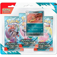 Pokemon TCG: Scarlet & Violet 9 Journey Together Three Booster Blister Pack, 10-10174-101